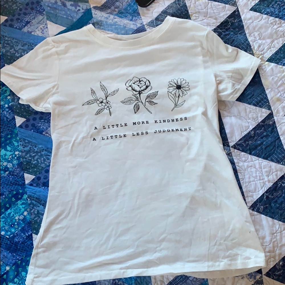 SHEIN short sleeve flower shirt